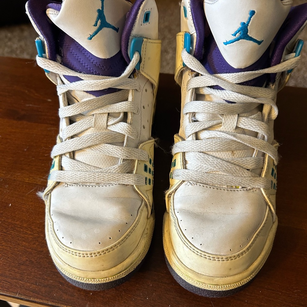 Jordan Kids' Sneakers - Cream and Purple